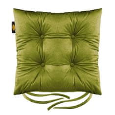 Eurofirany Blazina za stol "Velvet" 40X40X8 cm olivna