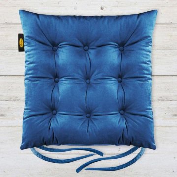 Eurofirany Blazina za stol "Velvet" 40X40X6 cm mornarsko modra