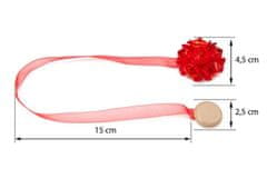 Eurofirany Dekorativna kljuka z magnetom Rdeča