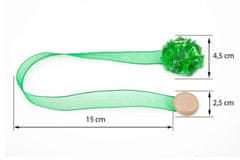 Eurofirany Dekorativna kljuka z magnetom Zelena
