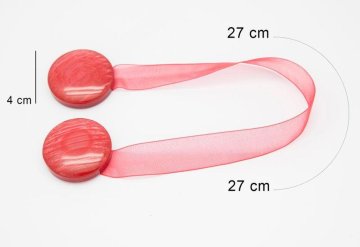 Eurofirany Dekorativna kljuka z magnetom Rdeča