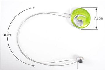 Eurofirany Dekorativna kljuka z magnetom Zelena