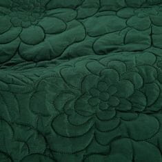Eurofirany Prevleka za posteljo D91 Alara 4 220X240 cm Temno zelena