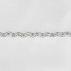 Eurofirany Namizni tekač s srebrnimi cevmi, pakiran v 40 cm x 180 cm
