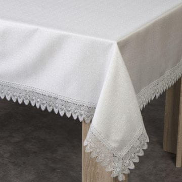 Eurofirany Namizni prt z gipurnim ornamentom 160 cm x 400 cm