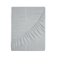 Eurofirany Prevleka za posteljo z elastičnim dresom D91 220X200 cm, višina 30 cm svetlo siva