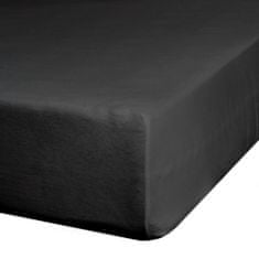 Eurofirany Prevleka za posteljo z elastičnim dresom D91 220X200 cm, višina 30 cm Črna