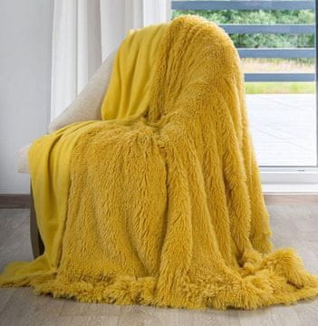 Eurofirany Lettie posteljno pregrinjalo 200X220 cm gorčica