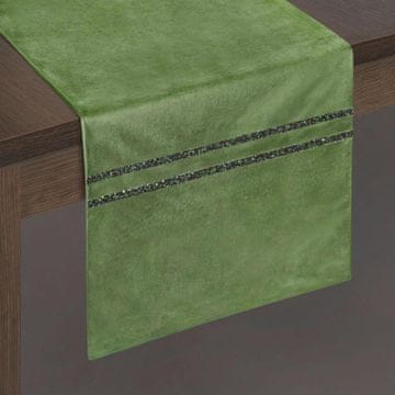 Eurofirany Eleganten tekač iz mehkega materiala 35 cm x 140 cm