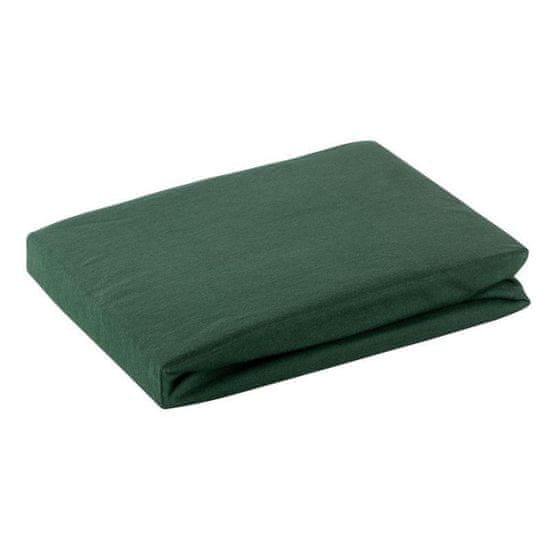 shumee REBRASTA PLOČEVINA IZ JERSEY D91 160X200 CM, VIŠINA 30 CM STEKLENIČNO ZELENA