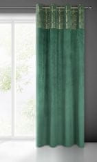 Eurofirany Pripravljena zavesa Lindi 140X250 cm zelena