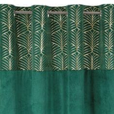 Eurofirany Pripravljena zavesa Lindi 140X250 cm zelena