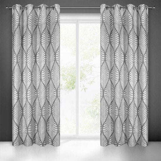Eurofirany Blackout zavesa z geometrijskim tiskom 140 cm x 250 cm