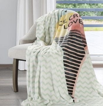 Eurofirany Prijetna odeja na dotik s 150 cm x 200 cm