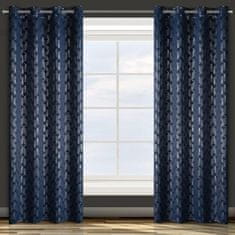 Eurofirany Pripravljene zatemnitvene zavese s srebrom 140 cm x 250 cm