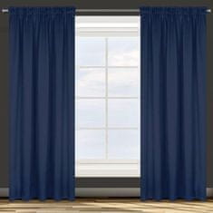 Eurofirany Zavesa D91 Parisa na traku 140X270 cm mornarsko modra