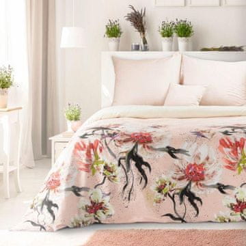 Eurofirany Posteljni set v škatli Anet 160X200 cm, 2 kosa. 70X80 cm smetana