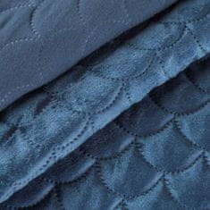 Eurofirany Prevleka za posteljo Ariel 220X240 cm mornarsko modra