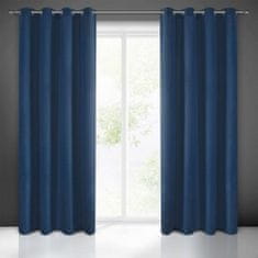 Eurofirany Mirona gotova zavesa 140X250 cm Temno modra
