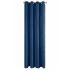 Eurofirany Mirona gotova zavesa 140X250 cm Temno modra