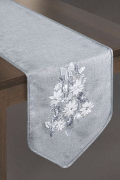 Eurofirany Božični namizni tekač v elegantni barvi 33 cm x 140 cm