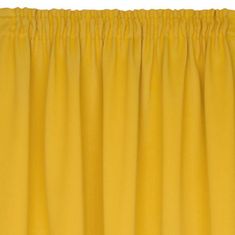 Eurofirany Zavesa D91 Parisa na traku 140X270 cm gorčična