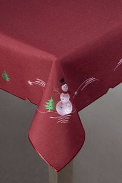 Eurofirany Božični namizni prt v navadni barvi 110 cm x 160 cm