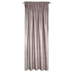 Eurofirany Žametna zavesa s srebrnim potiskom 140 cm x 270 cm