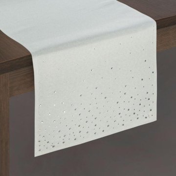 Eurofirany Izjemno impresiven namizni tekač v navadni barvi 33 cm x 180 cm