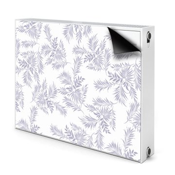 tulup.si Pokrov za radiator PVC Sivi listi