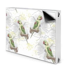 tulup.si Dekoracija za radiatorje Zelene papige 80x60 cm
