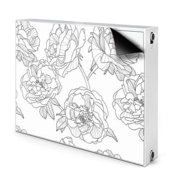 tulup.si Pokrov za radiator PVC Narisane vrtnice