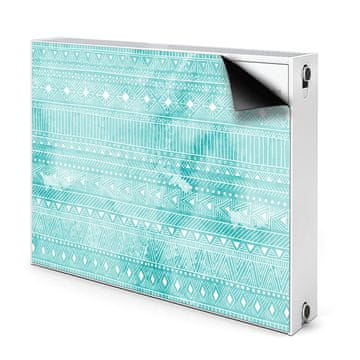 tulup.si Pokrov za radiator PVC Geometrijska turkizna