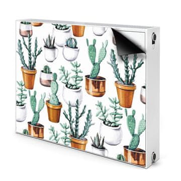 tulup.si Pokrov za radiator PVC Kaktusi v loncih