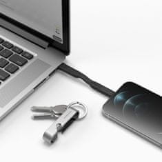 Vonmählen HIGH SIX® univerzalni 6v1 kabel za polnjenje, USB-C/USB-A/Micro-USB/Lightning, hitro polnjenje, srebrno-črn
