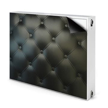 tulup.si Dekoracija za radiatorje Prešit vzorec črno usnje