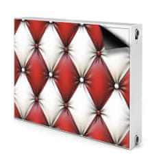 tulup.si Pokrov radiatorja Rdeče in belo pikast vzorec 80x60 cm