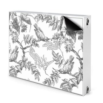 tulup.si Pokrov za radiator PVC Sive ptice