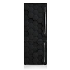 tulup.si Magnetna podloga za hladilnik Črni šesterokotni vzorec 60x190 cm