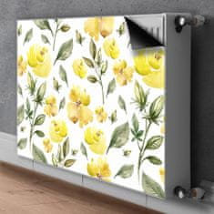 tulup.si Dekoracija za radiatorje Rumeni cvetovi 80x60 cm