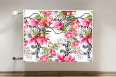 tulup.si Dekoracija za radiatorje Akvarelni cvetovi 80x60 cm