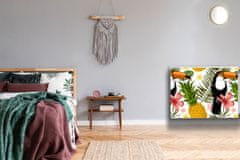 tulup.si Dekoracija za radiatorje Toucan in ananas 80x60 cm