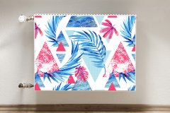 tulup.si radiatorska pokrov Listi in trikotniki 80x60 cm