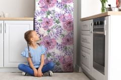 tulup.si Dekoracija za hladilnik Vijolični cvetovi 60x205 cm