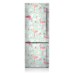 tulup.si Dekoracija za hladilnik Flamingos 60x205 cm
