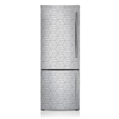 tulup.si Nalepka za hladilnik Sive 3d kocke 60x190 cm