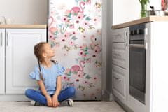 tulup.si Dekoracija za hladilnik Flamingo cvetje 60x180 cm