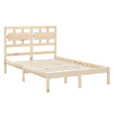 Vidaxl Posteljni okvir iz trdnega lesa 120x200 cm