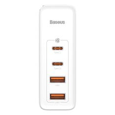 BASEUS GaN2 Pro polnilnik 2x USB / 2x USB-C 100W QC PD, bela