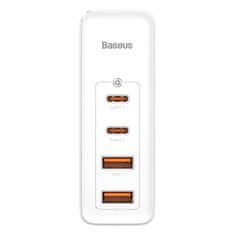 BASEUS GaN2 Pro polnilnik 2x USB / 2x USB-C 100W QC PD, bela